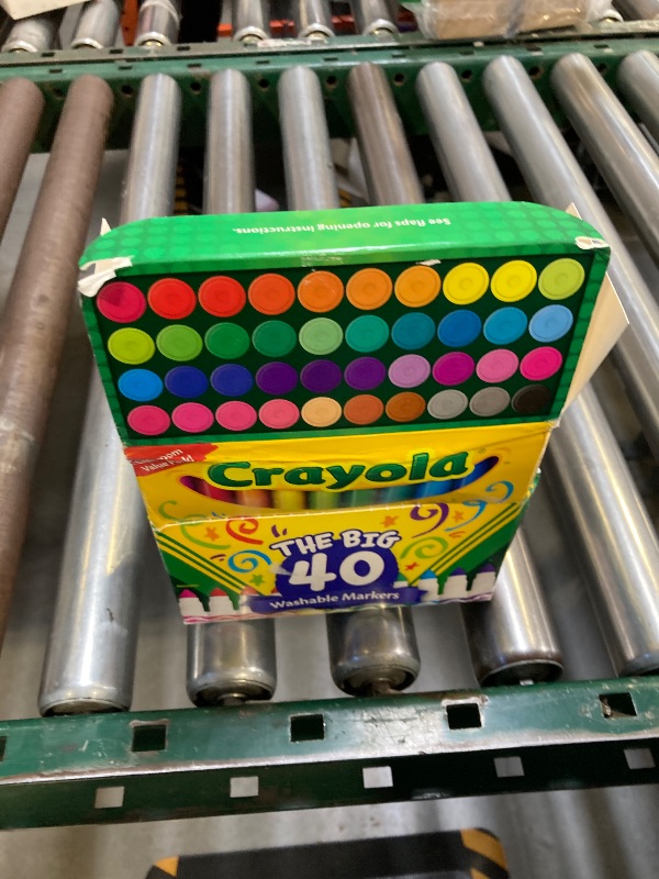 Photo 1 of Crayola Ultra-Clean Broad Line Washable Markers-Assorted Colors 40/Pkg