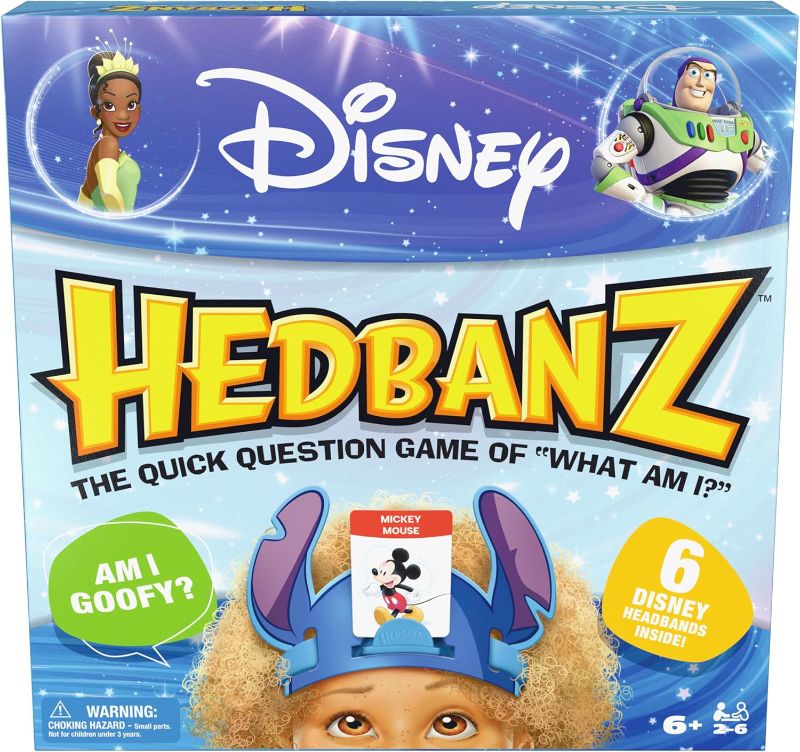 Photo 1 of Spin Master Games, Disney Hedbanz, The Hilarious Meme Picture Guessing Game with Popular Disney Characters, 2-6 Players for Ages 6 & Up