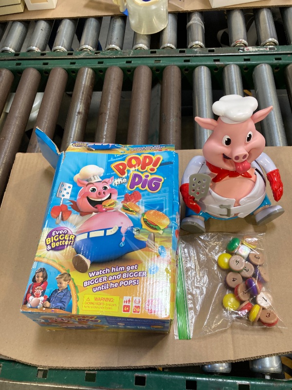Photo 1 of Goliath Pop The Pig - Bigger & Better - Belly-Busting Fun as You Feed Him Burgers and Watch His Belly Grow, Multi Color