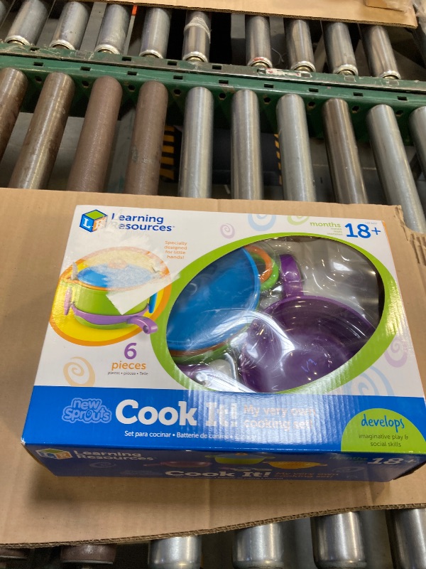 Photo 1 of Learning Resources New Sprouts Cook it!, 6 Pieces, Ages 2+ Pretend Play Food for Toddlers, Preschool Learning Toys, Kitchen Play Toys for Kids