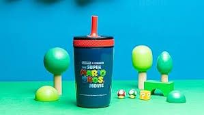 Photo 1 of Zak Designs The Super Mario Bros. Movie Kelso Toddler Cups For Travel or At Home, 12oz Vacuum Insulated Stainless Steel Sippy Cup With Leak-Proof Design is Perfect For Kids (Mario)
