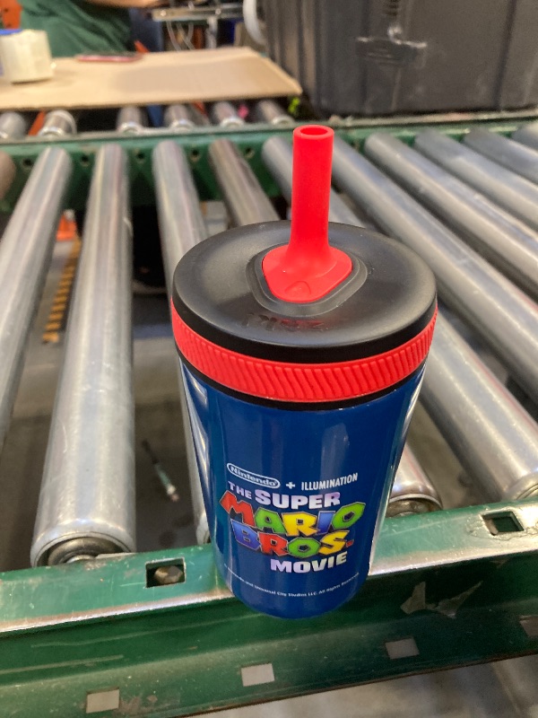 Photo 1 of Zak Designs The Super Mario Bros. Movie Kelso Toddler Cups For Travel or At Home, 12oz Vacuum Insulated Stainless Steel Sippy Cup With Leak-Proof Design is Perfect For Kids (Mario)
