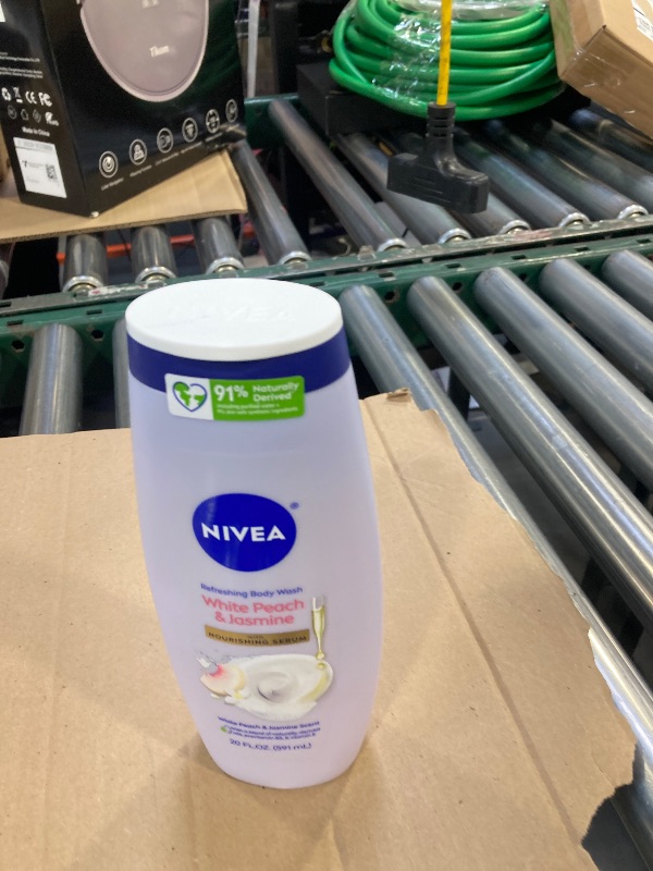 Photo 1 of NIVEA Refreshing White Peach and Jasmine Body Wash with Nourishing Serum, Scented Body Wash for Women, Enriched with Provitamin B5 and Vitamin E, 20 Fl Oz Bottle