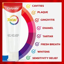 Photo 1 of Colgate Total Clean Mint Toothpaste, 10 Benefits, No Trade-Offs, Freshens Breath, Whitens Teeth and Provides Sensitivity Relief, Clean Mint Flavor, 3 Pack, 5.1 Oz Tubes exp=- 01/2027