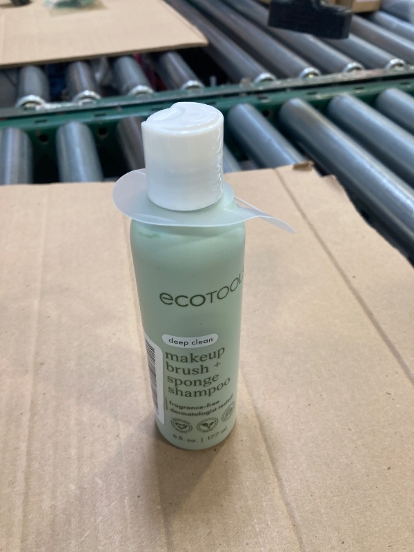 Photo 1 of EcoTools Cleanser Shampoo for Makeup Brush/Sponge/Puffs, Remove Makeup & Impurities, Fragrance-Free, No Harsh Chemicals, Vegan & Cruelty-Free, 6 fl.oz./177 ml, 1 Count