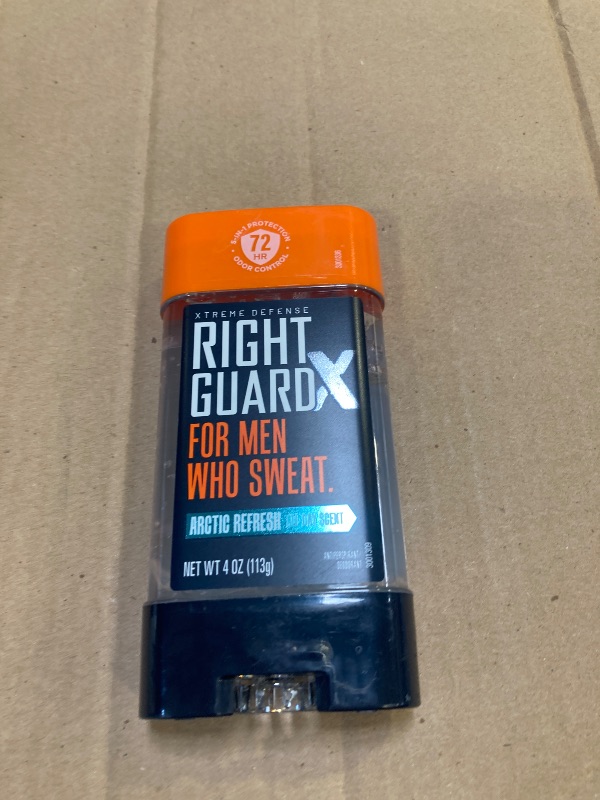 Photo 1 of Right Guard Xtreme Defense Arctic Refresh Gel 4 Ounce Men 