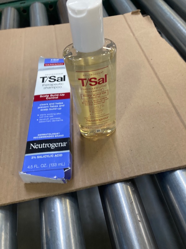 Photo 1 of Neutrogena T/Sal Therapeutic Scalp Shampoo for Scalp Build-Up Control with 3% Salicylic Acid, Scalp Treatment for Dandruff, Scalp Psoriasis & Seborrheic Dermatitis Relief, 4.5 fl. oz