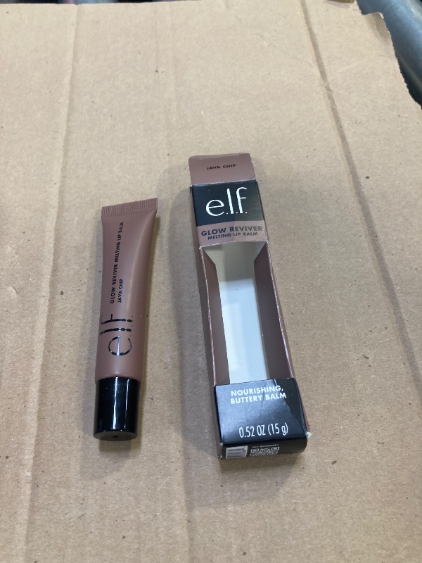 Photo 1 of e.l.f. Glow Reviver Melting Lip Balm, Hydrating Tinted Lip Balm For A Glossy Finish & Soft, Supple Lips, Vegan & Cruelty-Free, Java Chip