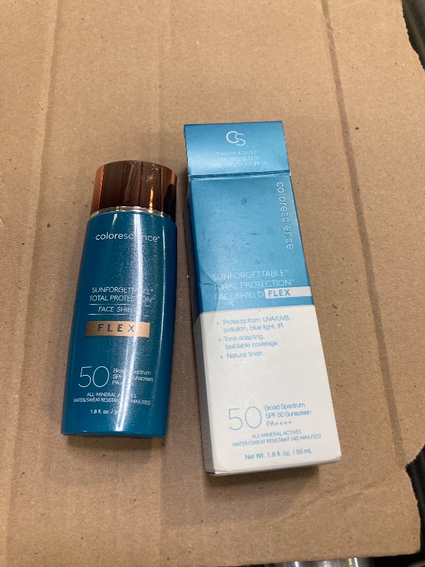 Photo 1 of Colorescience 50 to 70 SPF Total Protection Face Shield Flex SPF 50, Zinc Oxide Formula, Tan, 1.8 fl. oz.