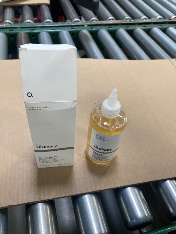 Photo 1 of The Ordinary Glycolic Acid 7% Exfoliating Toner, Brightening and Smoothing Daily Toner for More Even-Looking Skin Tone, 8.1 Fl Oz