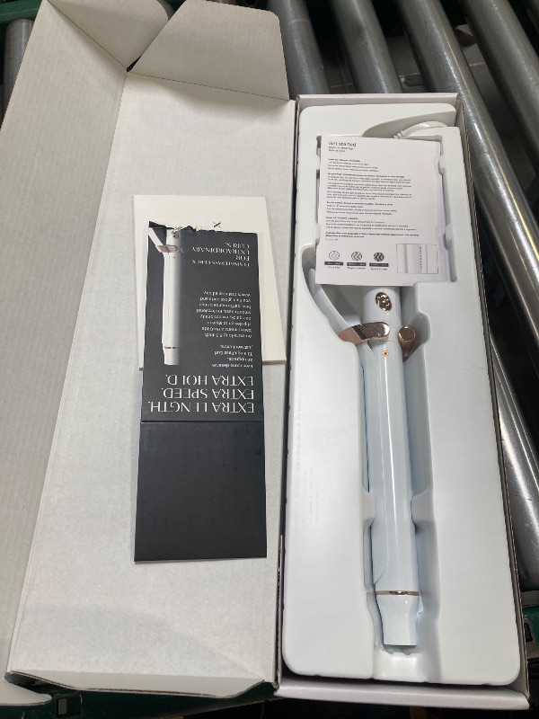 Photo 1 of T3 SinglePass Curl X Extra-Long Barrel 1", 1.25", 1.5" Curling Iron with 9 Heat Settings and Ceramic Barrel for Fast Styling and Lasting Results on All Hair Types
