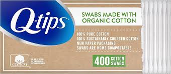 Photo 1 of Q-tips Cotton Swabs Organic Swab Ultimate Home and Beauty Tool Made from Organic Cotton, Paper 400 Count