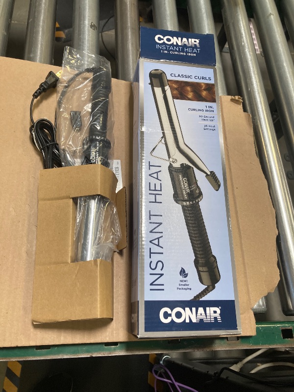 Photo 1 of Conair Instant Heat 1-Inch Curling Iron, 1-inch barrel produces classic curls – for use on short, medium, and long hair