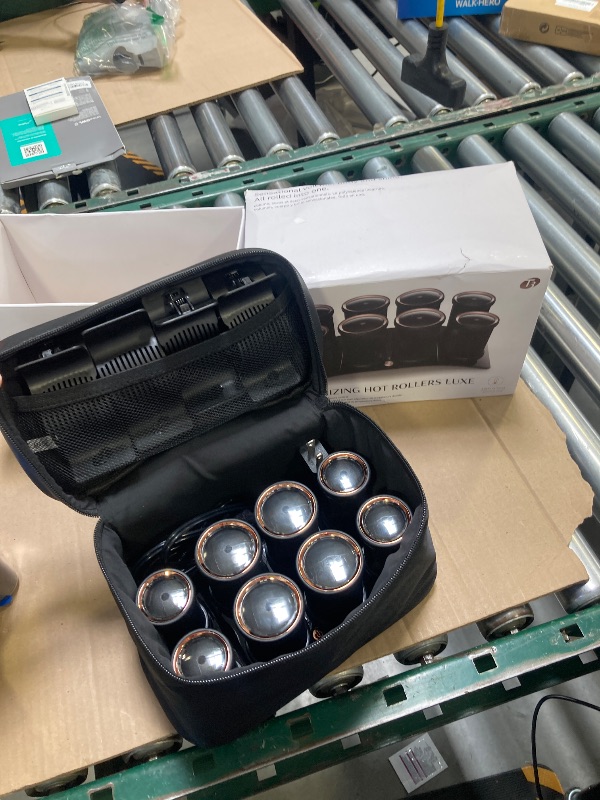 Photo 1 of T3 - Volumizing Hot Rollers LUXE | Premium Hair Curler Set for Long Lasting Volume, Body & Shine | Set of 8-4 XL (1.75") & 4 Large (1.5”)
