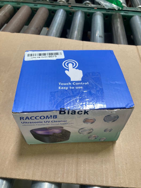 Photo 1 of Ultrasonic Retainer Cleaner Machine - Raccomb 45kHz LED Light Ultrasonic Cleaner for Dentures, Aligner, Mouth Guard, Night Guard Cleaner, 230mL Sonic Cleaning Machine for Jewelry, Dental Appliances