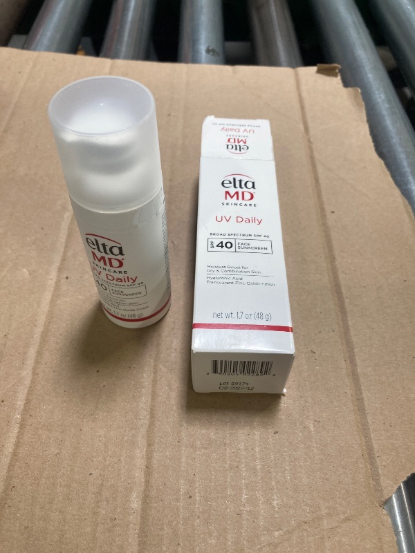 Photo 1 of EltaMD UV Daily SPF 40 Face Sunscreen Moisturizer with Zinc Oxide, Daily Face Moisturizer with SPF, Sunscreen, For Dry Skin 1.7 oz Pump EXP- 12/2027