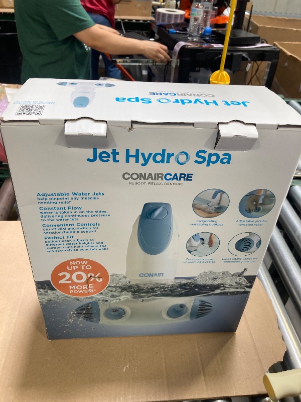 Photo 1 of Conair Jet Hydro Spa - Portable Bath Spa with Dual Hydro Jets for Tub - Bath Spa Jet for Tub Creates Soothing Bubbles and/or Massage - Spa Bath for at Home Use