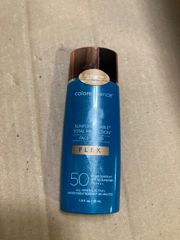 Photo 1 of Colorescience Total Protection Face Shield Flex SPF 50, Zinc Oxide Formula, Medium, 1.8 fl. oz.