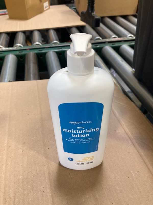 Photo 1 of Amazon Basics Daily Moisturizing Lotion, 12 Fluid Ounces, 1-Pack