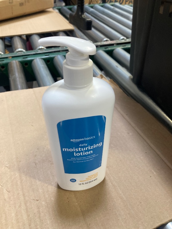 Photo 1 of Amazon Basics Daily Moisturizing Lotion, 12 Fluid Ounces, 1-Pack