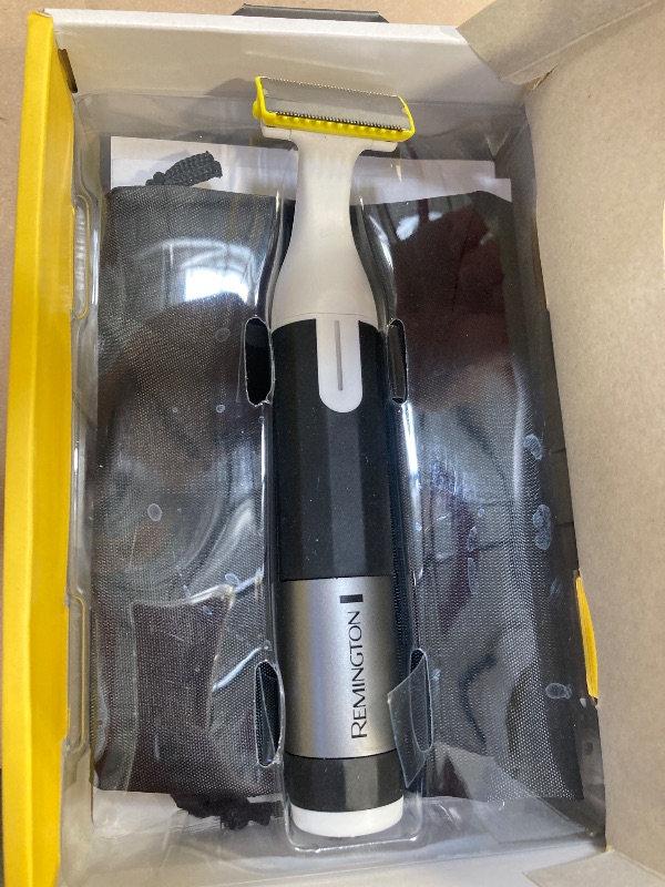 Photo 1 of Remington Omniblade Face & Body Shaver for Men, 100% Waterproof, Rechargeable Razor with Removable Head, 35mm Main Blade + 7 Attachments (Adjustable Precision Stubble Combs & Micro Trimmer)