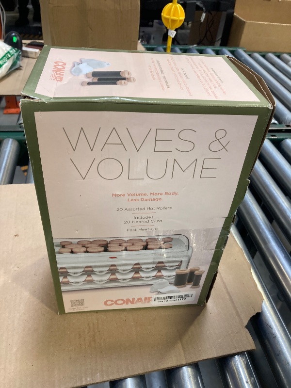 Photo 1 of INFINITIPRO BY CONAIR Ceramic Flocked - Hot Rollers for Long, Medium, and All Hair - Hair Curler - Hair Roller Clips Included - 1 1/4-inch, 1-inch, and 3/4-inch Rollers