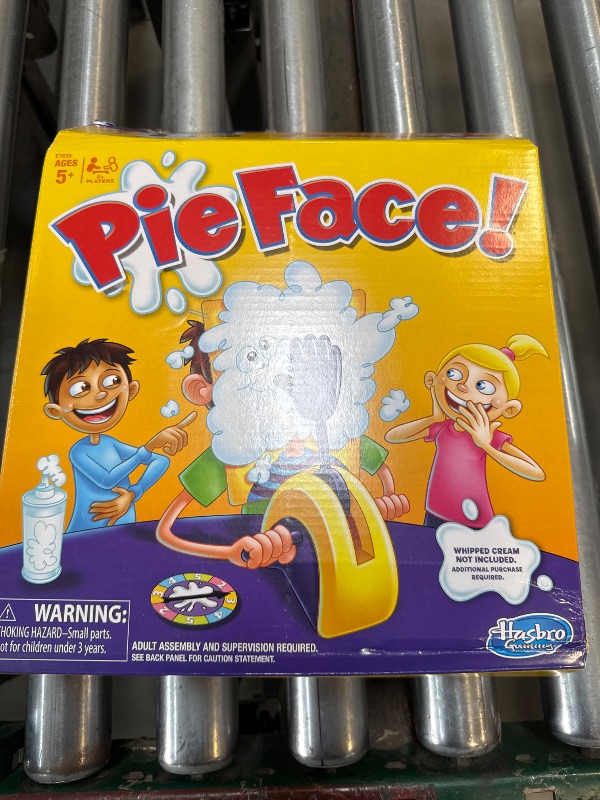 Photo 1 of Hasbro Gaming Pie Face Game | Whipped Cream Family Board Game for Kids | Ages 5 and Up | for 2 or More Players | Funny Preschool Games | Kids Gifts