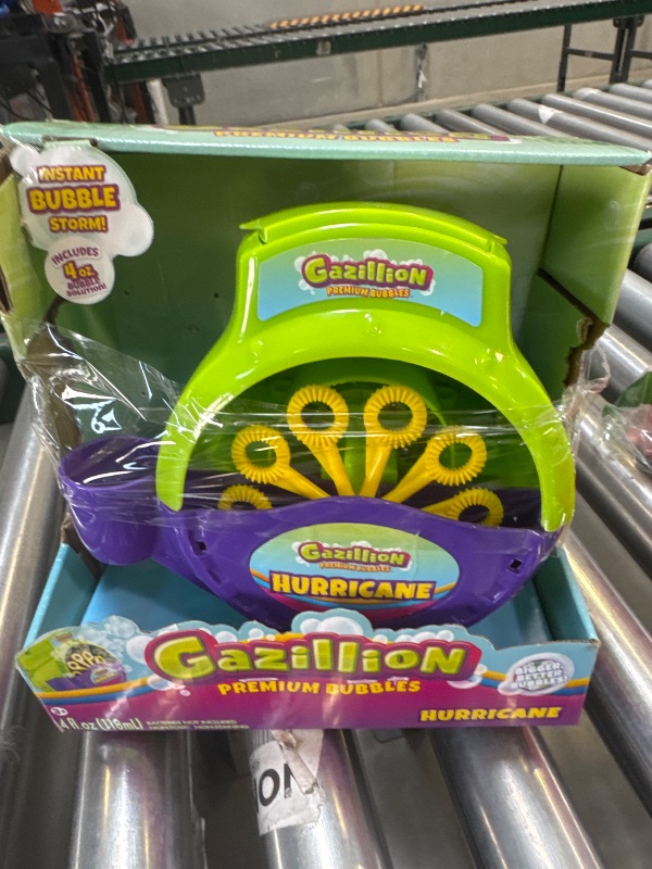 Photo 1 of Gazillion Bubbles, Hurricane Bubble Making Machine - Portable Bubble Maker - Instant Bubble Creation - Outdoor Toy for Kids - 4 oz. Bubble Solution Included - Ages 3+