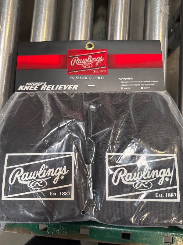 Photo 1 of Rawlings | Catcher's Knee Savers | Baseball/Softball | Youth | Black