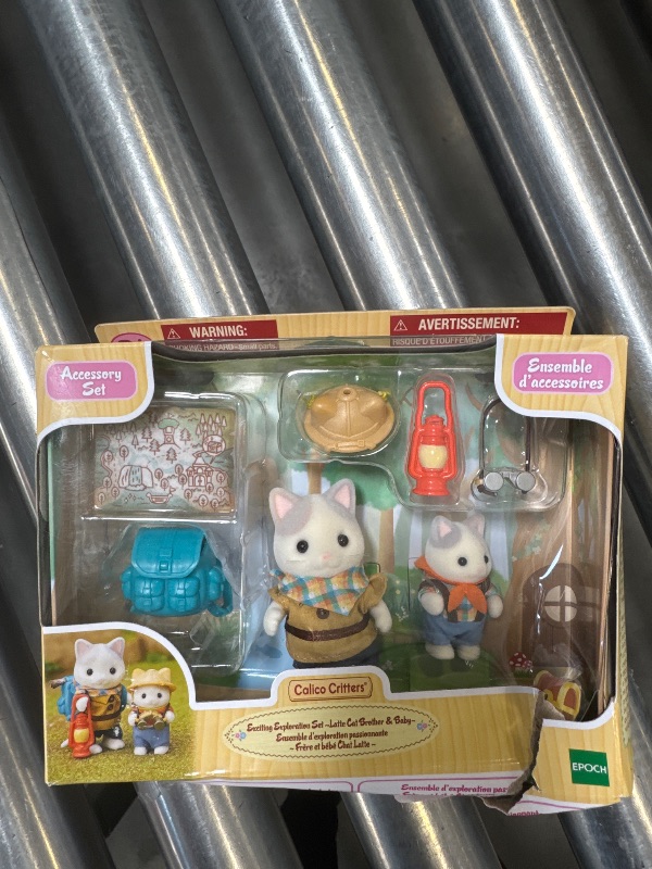 Photo 1 of Calico Critters Exciting Exploration Set - Latte Cat Brother & Baby