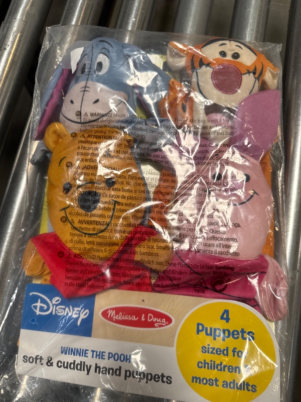 Photo 1 of Melissa & Doug Disney Winnie the Pooh Soft & Cuddly Hand Puppets Toys For Kids Ages 2+