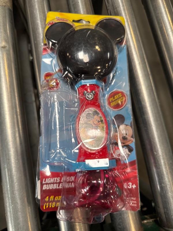 Photo 1 of Little Kids Disney Mickey Mouse Light and Sound Musical Bubble Wand, Includes Bubble Solution, Multi (20511)
