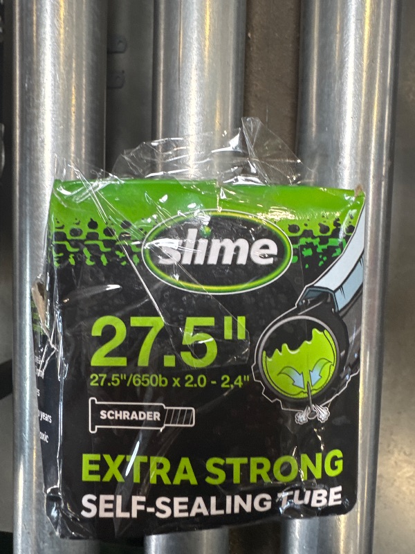 Photo 1 of Slime 30088 Bike Inner Tube with Slime Puncture Sealant, Extra Strong, Self Sealing, Prevent and Repair, Schrader Valve, 27.5 (650b) x 2.0-2.4
