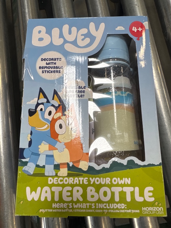 Photo 1 of Bluey Decorate Your Own Water Bottle, Repositionable Stickers, Great For Bluey Birthday Parties, Summer Sports, and More, Reusable BPA-Free Water Bottle for Kids Ages 3, 4, 5, 6