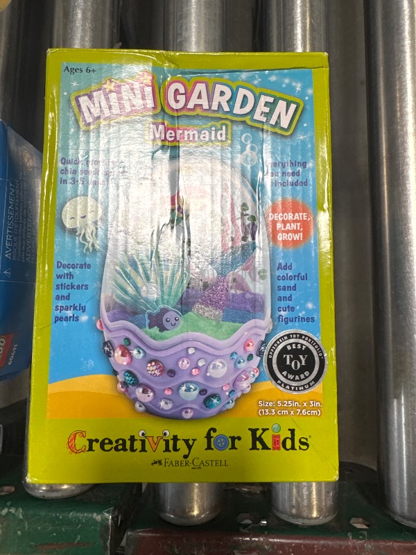 Photo 1 of Creativity for Kids Mini Garden: Mermaid Terrarium Kit - Mermaid Gifts for Girls, Crafts for Kids & Toys Ages 6-8+, Stocking Stuffers