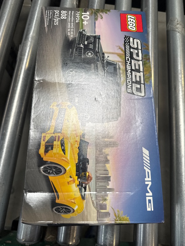 Photo 1 of LEGO Speed Champions Mercedes-AMG G 63 & Mercedes-AMG SL 63 F1 Toy Car, Formula 1 Vehicle Set for Kids, 2 Building Sets with 2 Driver Minifigures, Convertible Toy Car Gift for Boys and Girls, 76924
