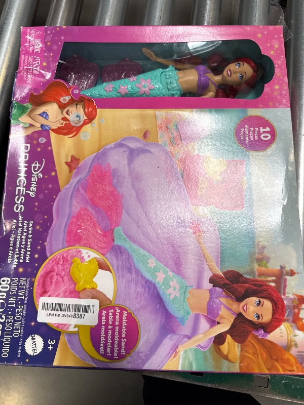 Photo 1 of Mattel Disney Princess Toys, Ariel Mermaid Doll & Pool Set with Moldable Sand, 3 Molds & 6 Accessories, Inspired by The Little Mermaid Movie