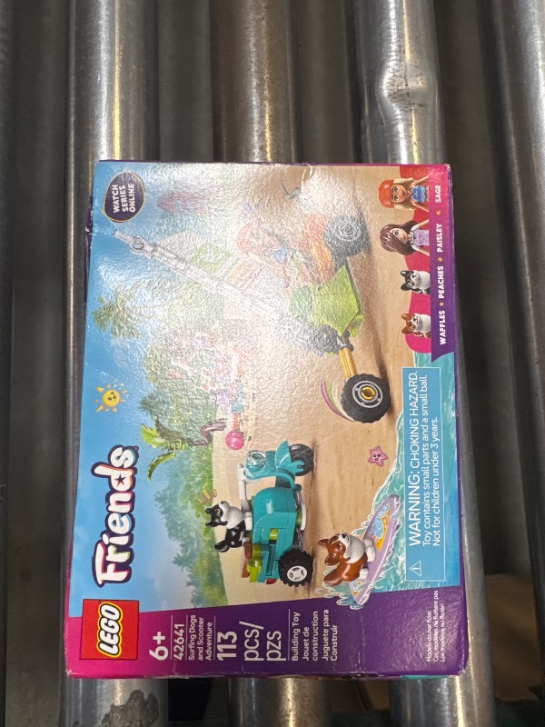 Photo 1 of LEGO Friends Surfing Dogs and Scooter Adventure - Building Toy Pretend Play Set for Girls and Boys, Ages 6+ - Birthday Gift for Kids - with 2 Minidolls and 2 Corgi Toy Dogs - 42641