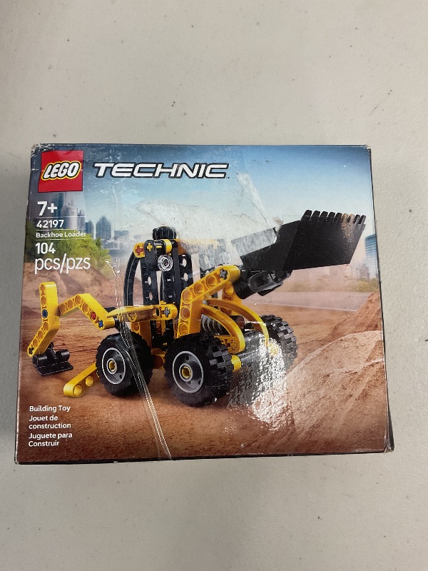 Photo 3 of LEGO Technic Backhoe Loader Construction Toy - Building Toy Set for Boys and Girls, Ages 7+ - Educational Gift Idea for Kids Birthday with Usable Back Digger, Scoop, & Outriggers - 42197
