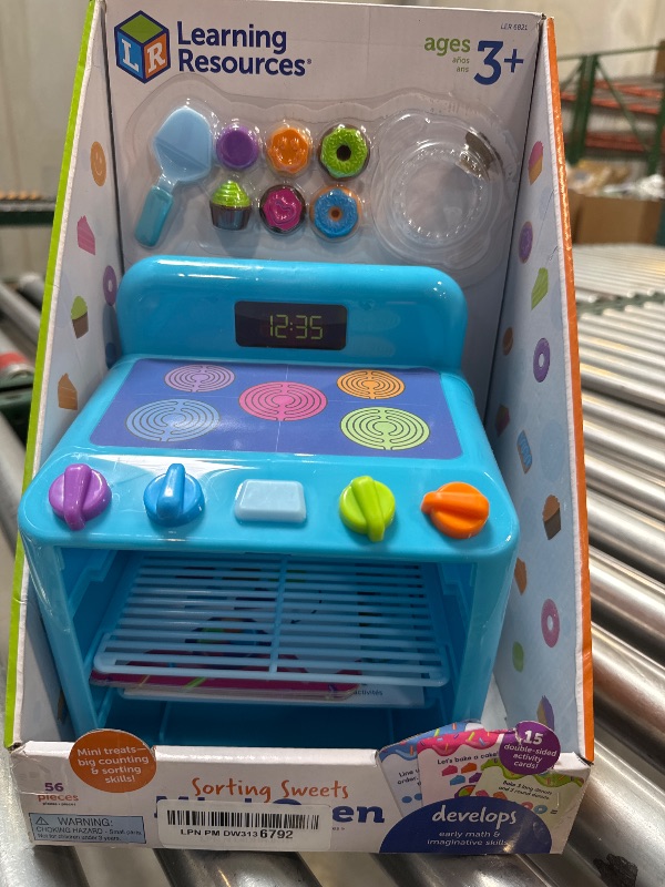 Photo 1 of Learning Resources Sorting Sweets Mini Oven, Easy Bake Oven, Play Food, Kids Kitchen Playset, Pretend Play Toys, Mini Food, Sorting Toys, Montessori Cooking Set for Toddlers