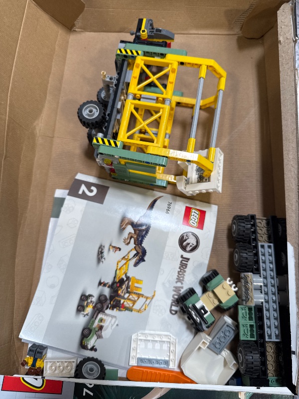 Photo 1 of LEGO Jurassic World Dinosaur Missions: Allosaurus Transport Truck Toy, Fun Gift Idea for Kids with Kenji, Darius and Yaz Minifigures, Jurassic World Dinosaur Toy for Boys and Girls Ages 8 and Up 76966