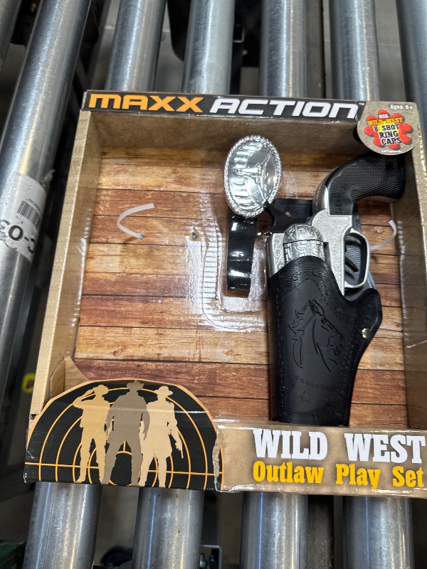 Photo 1 of Maxx Action Wild West Outlaw Play Set – 5 Piece Western Toy for Kids | Cowboy Sheriff Cap Blaster with Holster and Adjustable Belt | Ring Caps Sold Separately