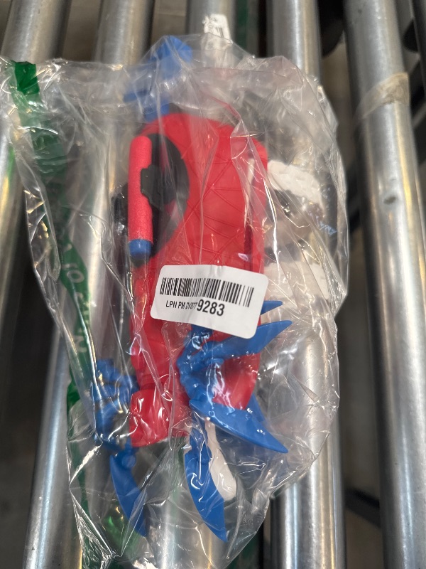 Photo 1 of Marvel Mech Strike Mechasaurs Spider-Man Arachno Blaster, NERF Blaster with 3 Darts, Role Play Super Hero Toys for Kids Ages 5 and Up