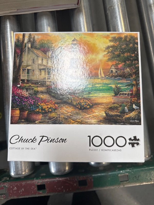 Photo 1 of Buffalo Games - Chuck Pinson - Cottage By The Sea - 1000 Piece Jigsaw Puzzle