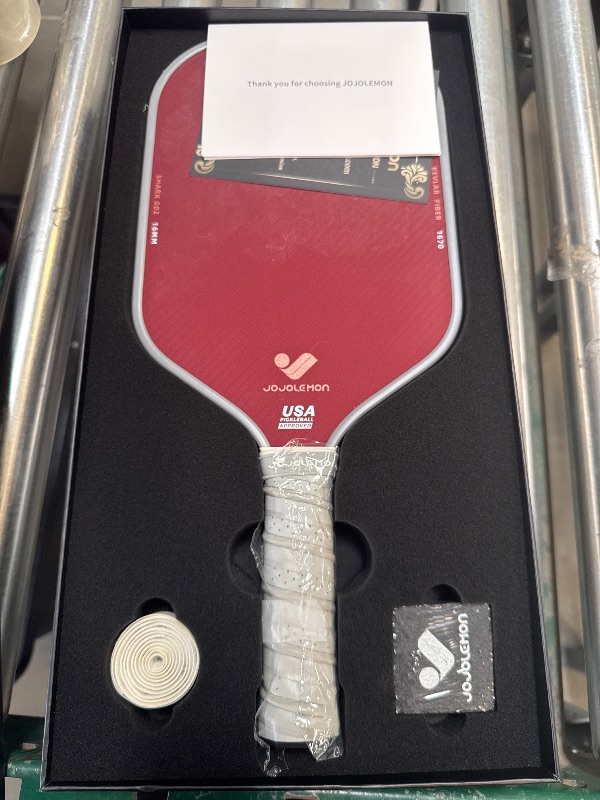 Photo 1 of JOJOLEMON Pickleball Paddles, Hybrid Carbon Fiber & Kevlar Rackets with 16mm Polymer Honeycomb Core, Designed for Ultimate Spin & Precise Control - USAPA Approved