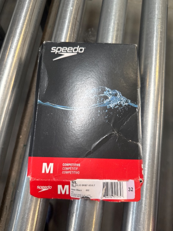 Photo 1 of Speedo Men's Swimsuit Brief PowerFlex Eco Solid Adult, New Black, 32