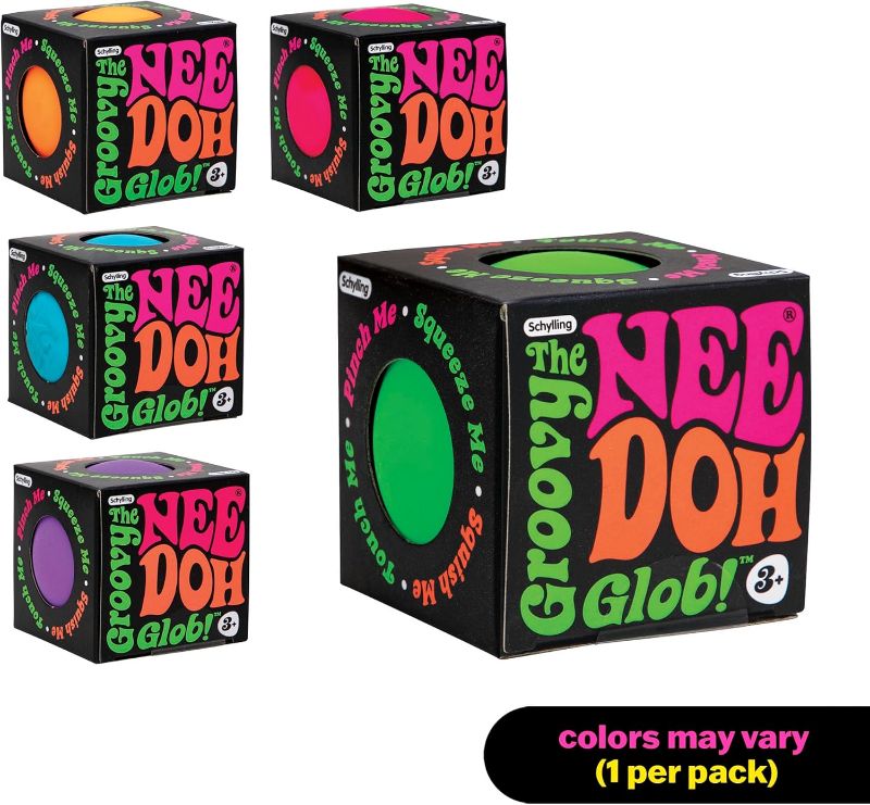 Photo 1 of Schylling NeeDoh Original - Sensory Fidget Toy - Assorted Colors - Ages 3 to Adult , 1 Count ( Pack of 1)