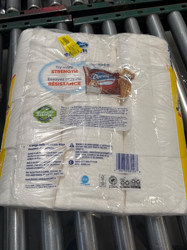 Photo 1 of Charmin Essentials Strong Toilet Paper 12 Mega Rolls, 429 sheets per roll