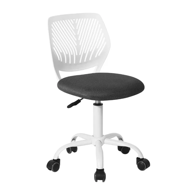 Photo 1 of Carnation Purple Middle Back Mesh Seat Swivel Task Chair with Adjustable Height
