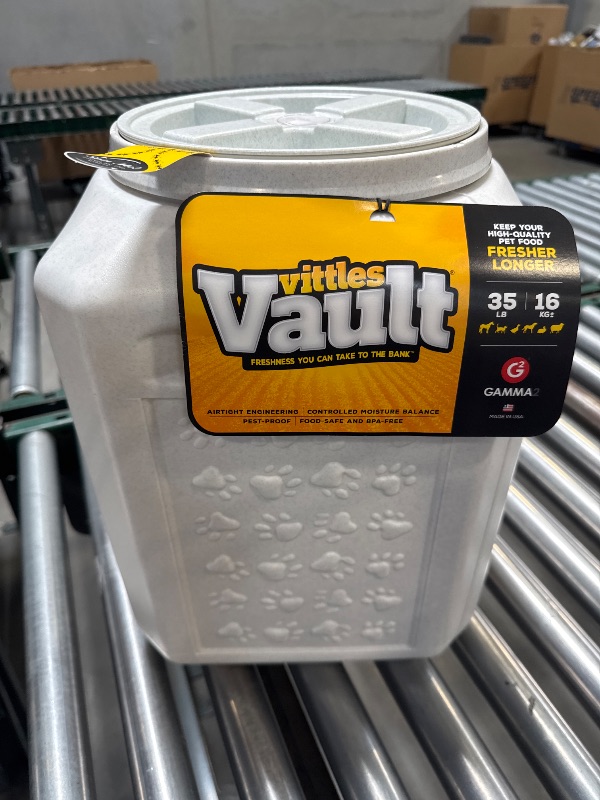 Photo 1 of Gamma2 Vittles Vault Pet Food Storage Containers - Sealed Dog and Cat Food Storage Container, Fits up to 35lbs, Made in the USA - [12"L x 16.75"H]